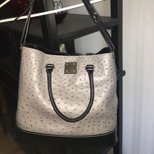 DOONEY BOURKE ostrich-embossed leather tote*NWOT